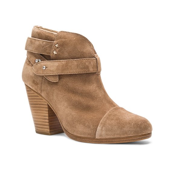 Rag & Bone Harrow Suede Ankle Boots in Camel Suede - Picture 2 of 8